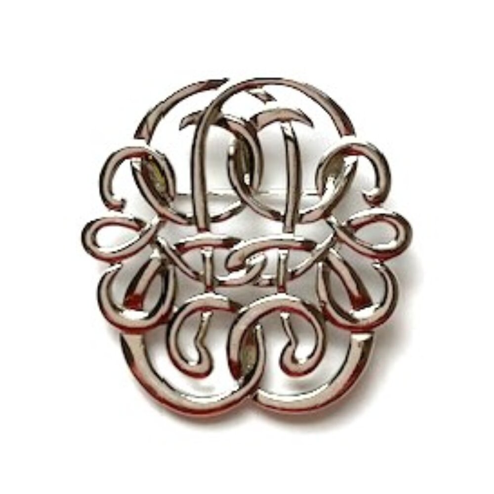 Silver Brooch - 2 x 2 Inches